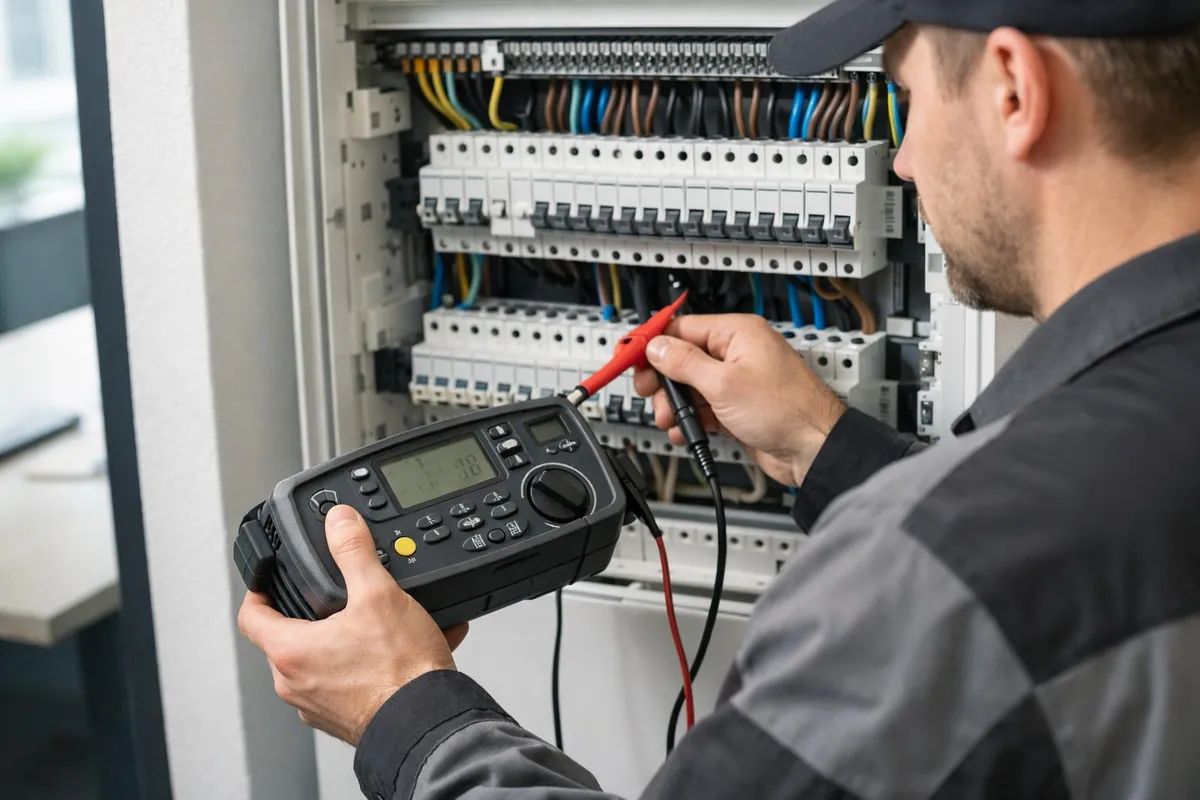Messung im Rahmen der Erstprüfung nach DIN VDE 0100-600