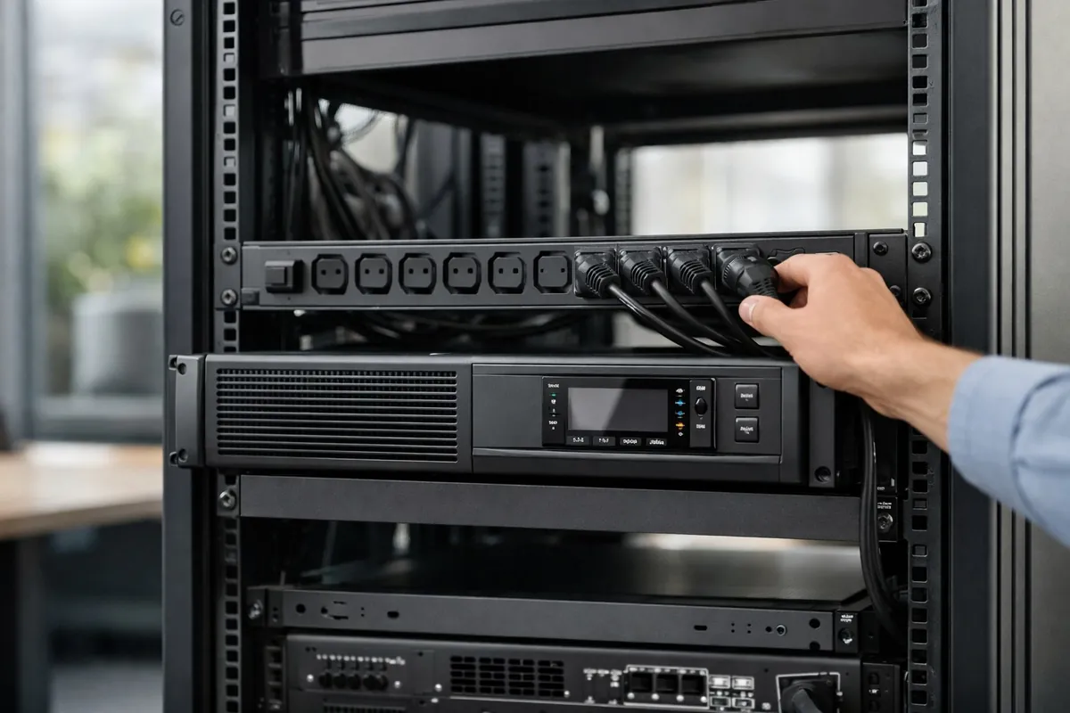 Prüfung einer USV / Stromversorgung im Serverraum